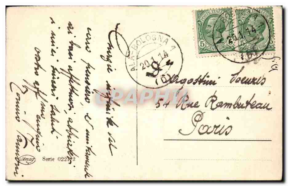 CPA Fantaisie Paysage — Verso
