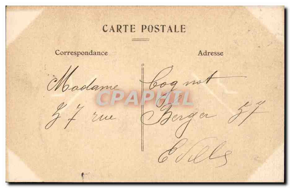 Scène comique — Soldat et femme en cuisine — G.B. — Verso