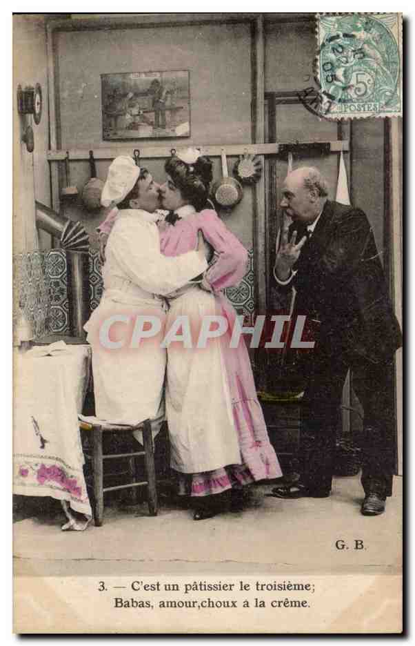Scena teatrale — Pasticcere e Babas — G. B.