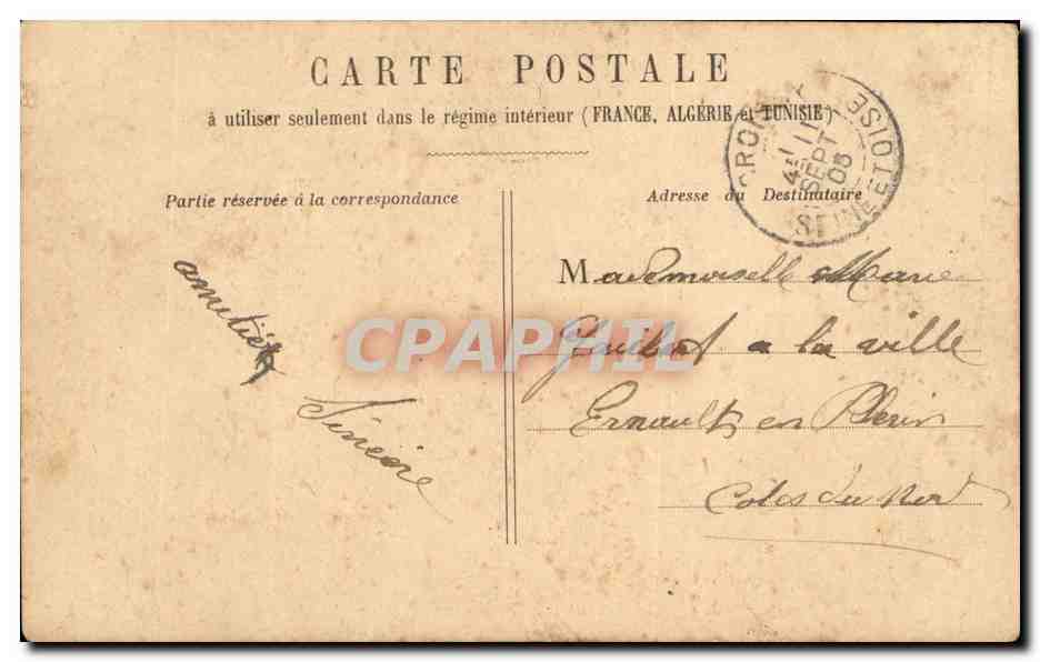 Paris CPA Avenue de l'opera — Rückseite