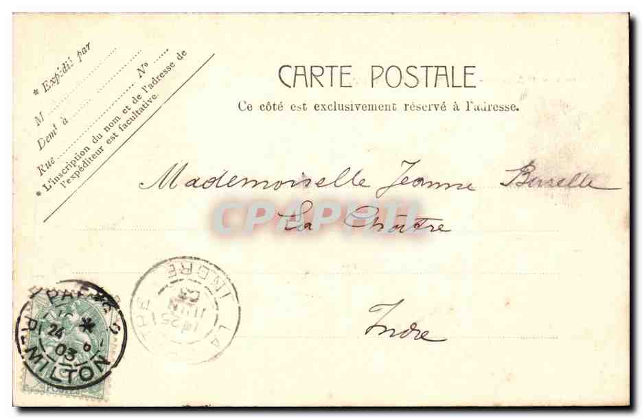 Paris CPA Statue d'Henri IV — Verso