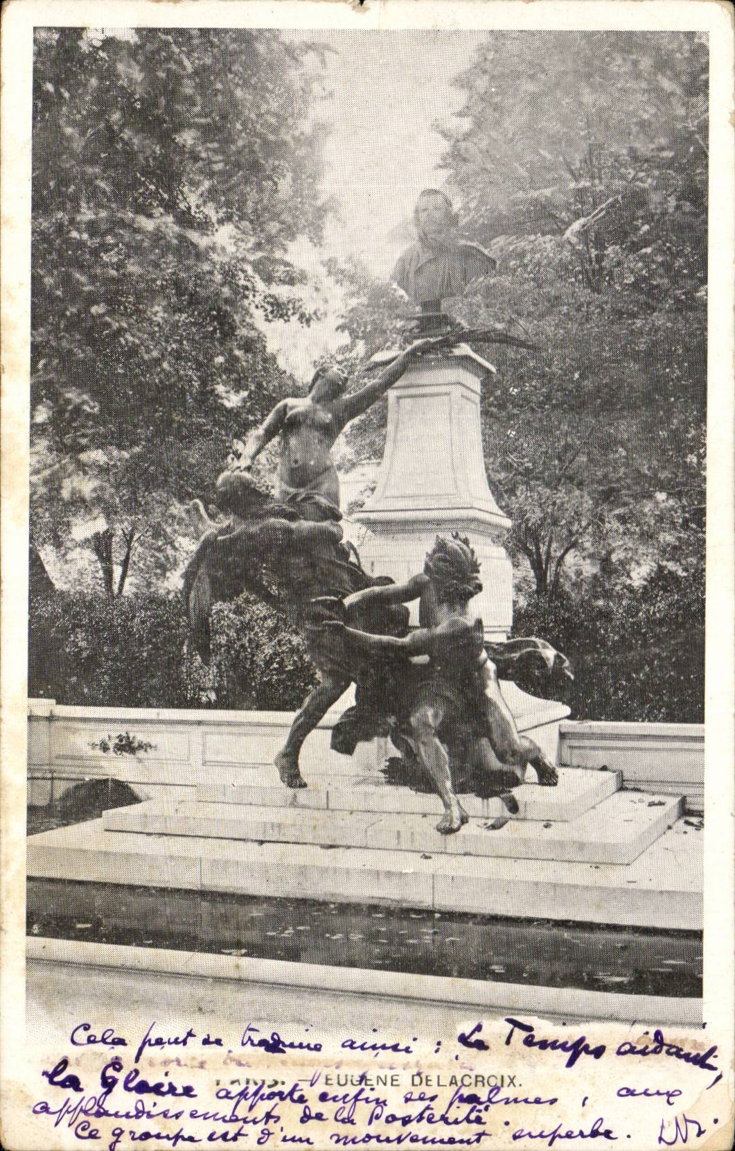 Paris CPA Eugene DElacroix
