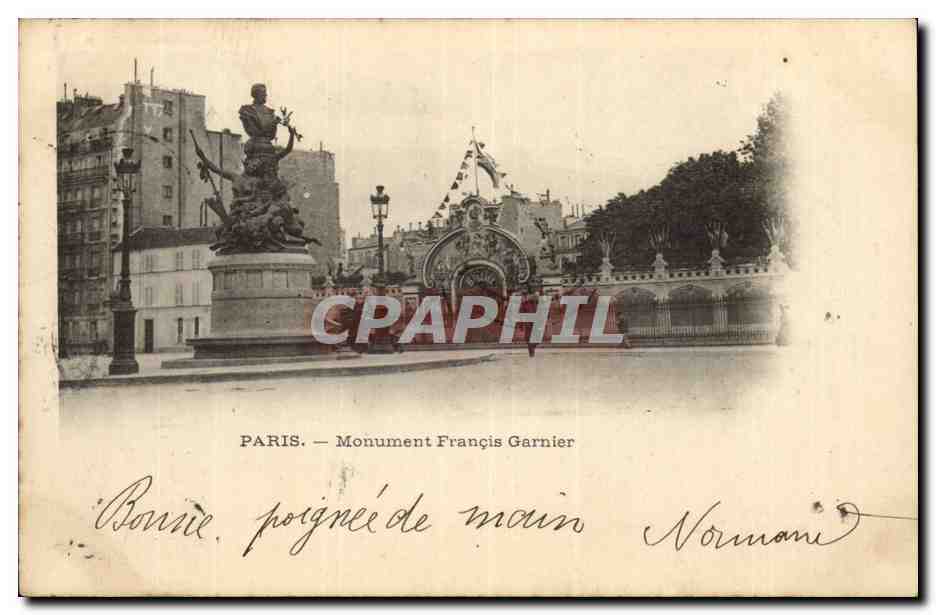 Paris CPA Monument Francois Garnier