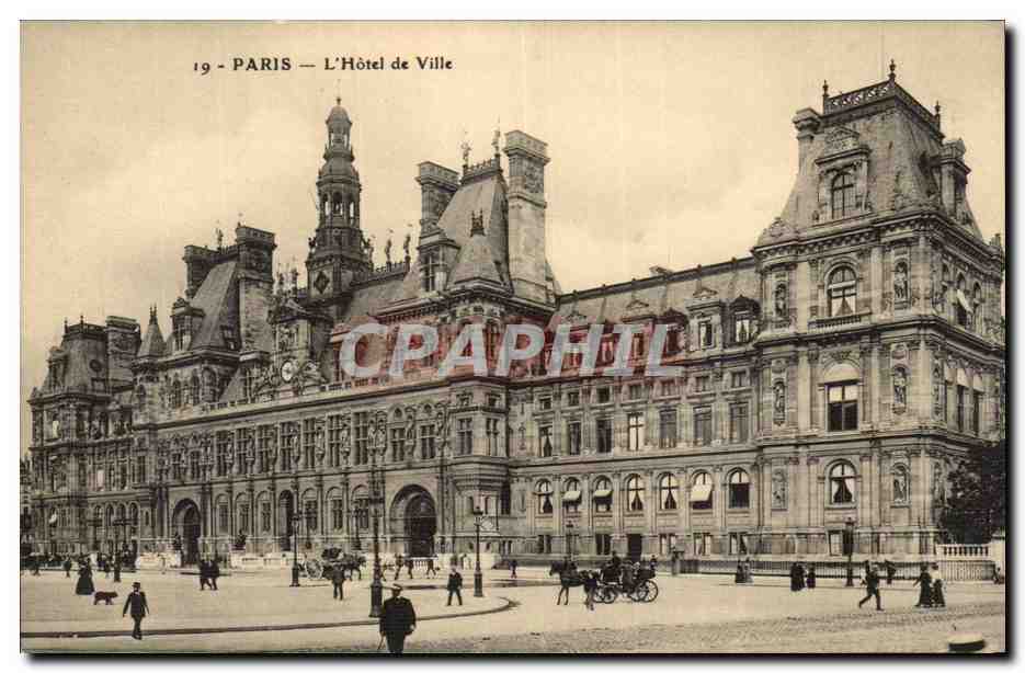Paris CPA L'hotel de ville 