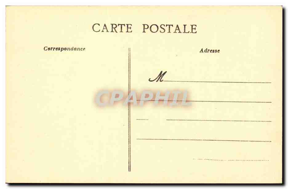 Paris CPA L'hotel de ville  — Verso
