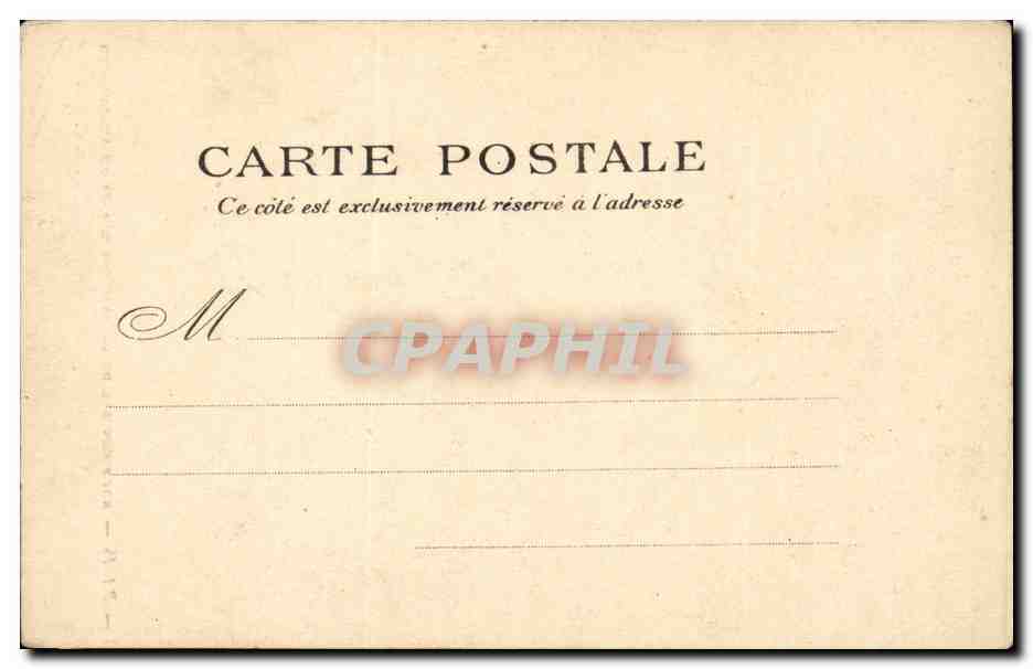 Paris CPA Motif central de la fontaine Medicis au Luxembourg — Verso