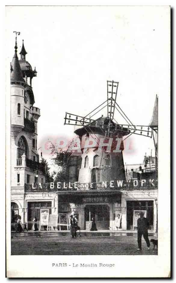 Paris CPA Le moulin rouge (mill)
