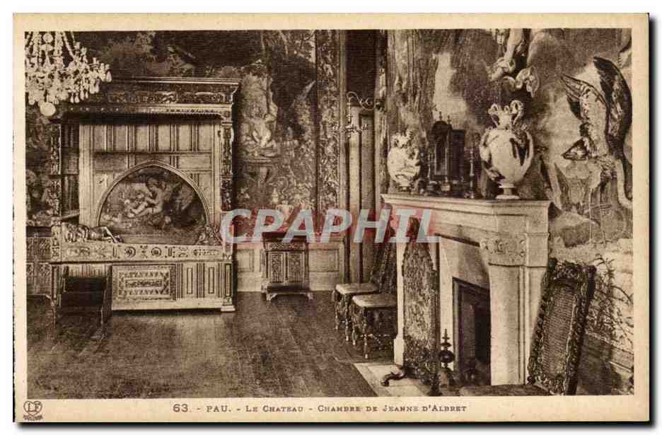 Pau - Le Château - Chambre de Jeanne d'Albret