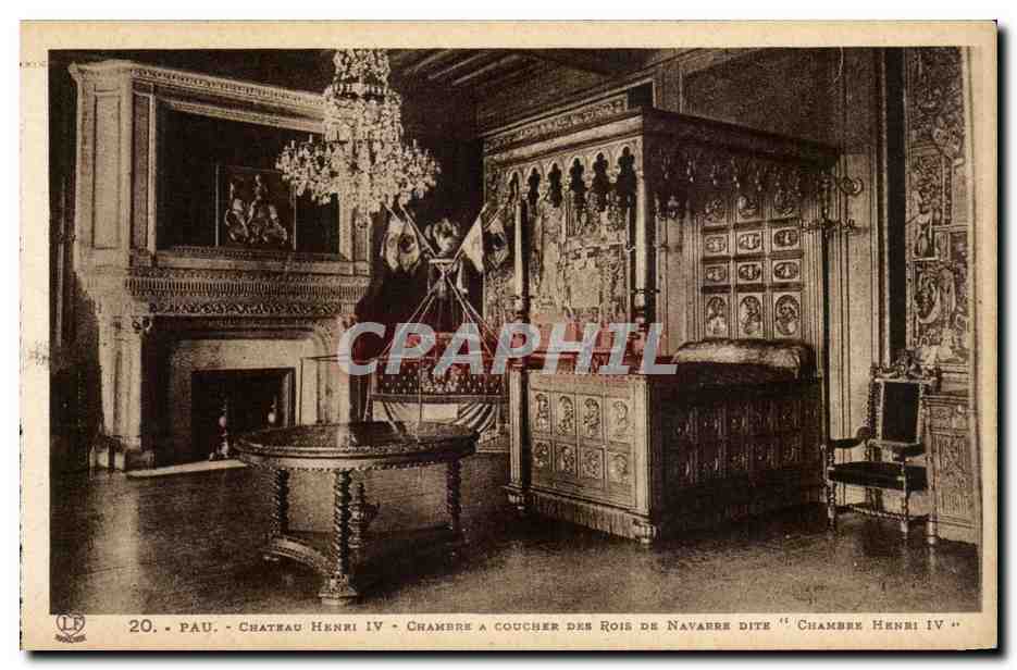 Pau - Château Henri IV - Chambre à coucher des Rois de Navarre dite 'Chambre Henri IV'