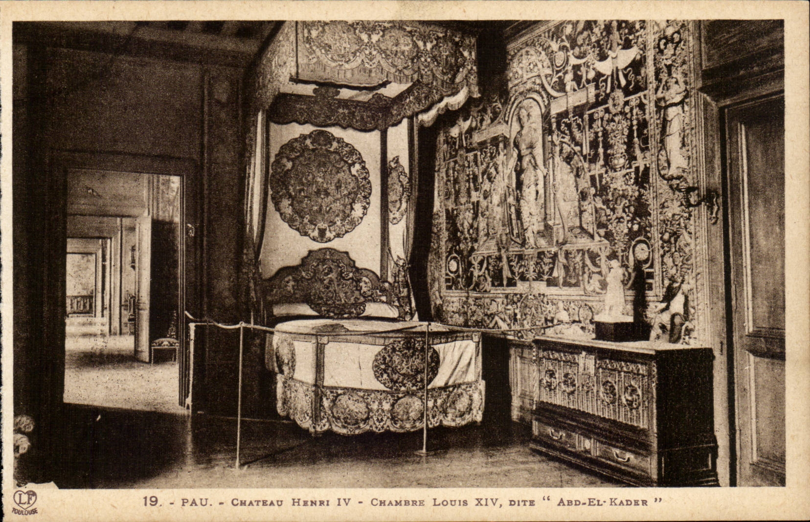 Pau - Schloss Henri IV - Zimmer Louis XIV genannt 'Abd-El-Kader'