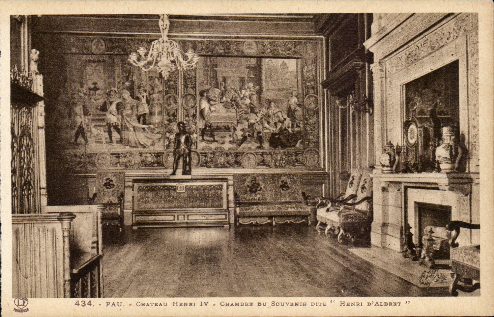 Pau - Schloss Henri IV - Zimmer des Erinnerns genannt 'Henri d'Albret'