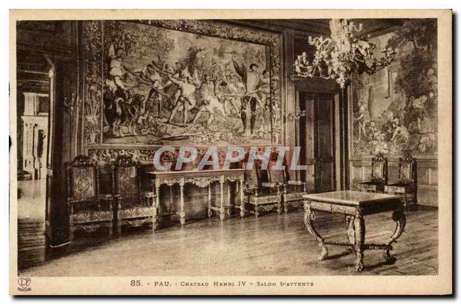 Pau - Château Henri IV - Salon d'attente — éditeur Labouche Frères & Toulouse, n° 85