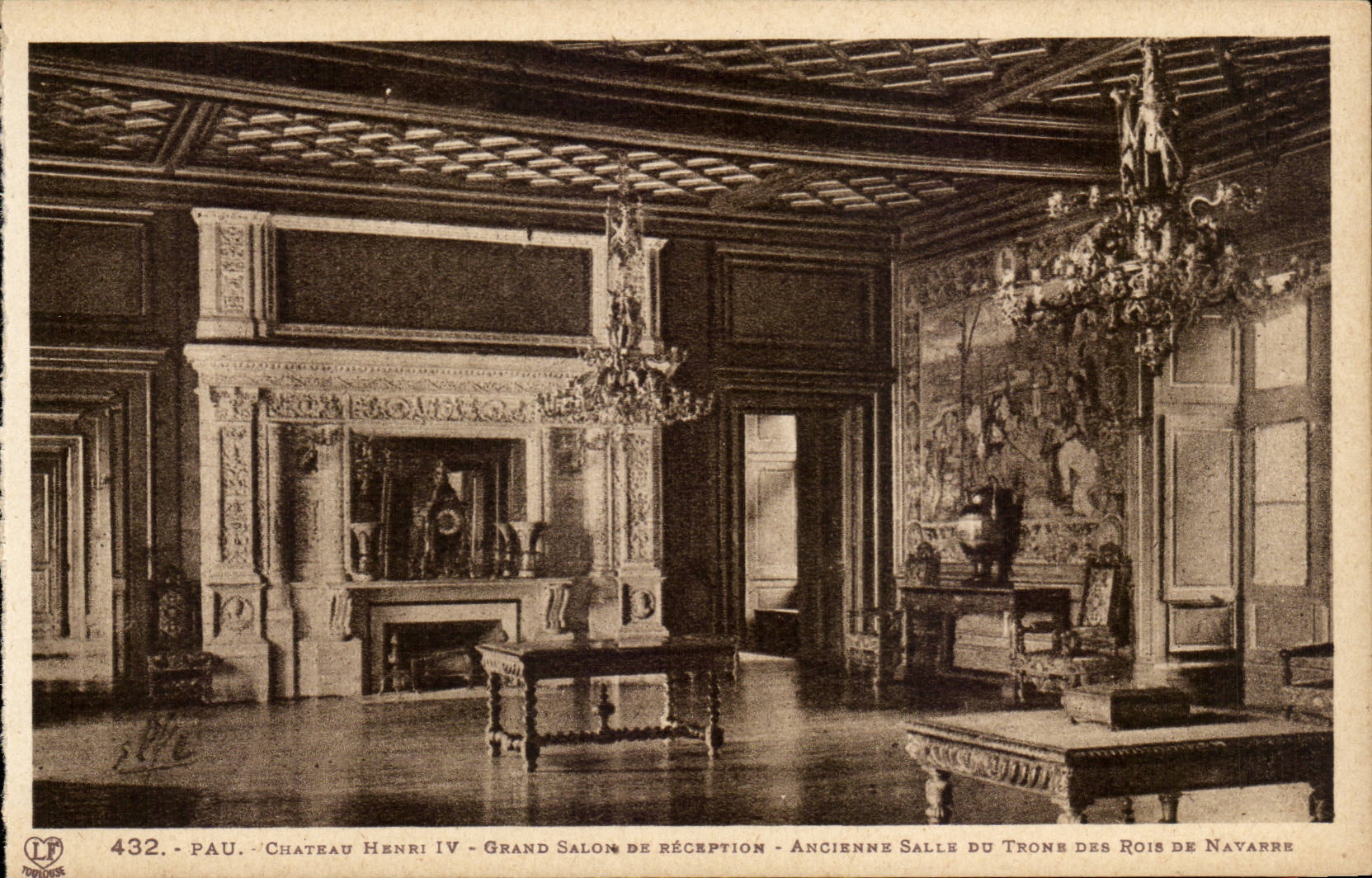 Pau - Château Henri IV - Grand Salon de réception - Ancienne Salle du Trône des Rois de Navarre