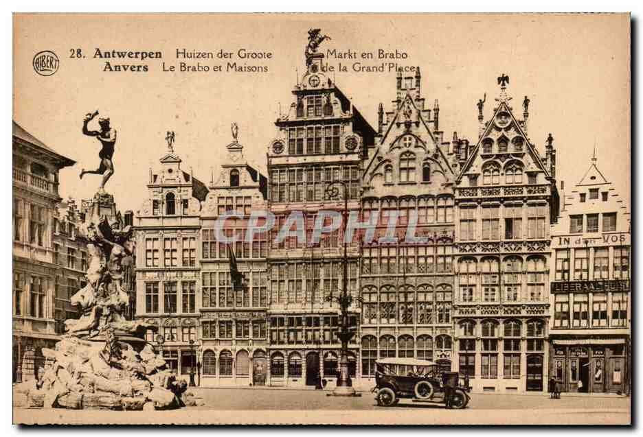 Anvers - Grand-Place et Maison du Brabo — Gibert, n°28