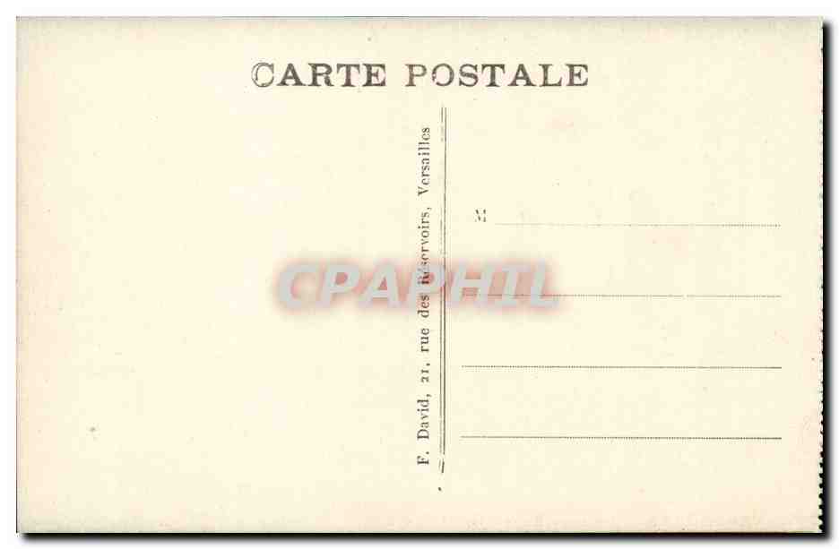 Versailles CPA Le chateau Grandes eaux Grotte d'Apollon — Verso