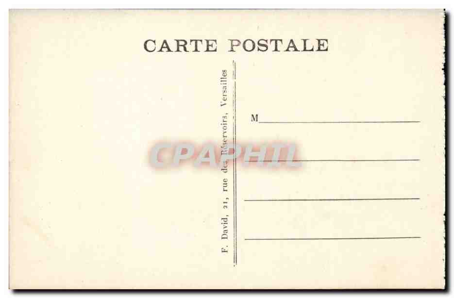 Versailles CPA Le chateau Facade du grand Trianon sur les jardins — Verso