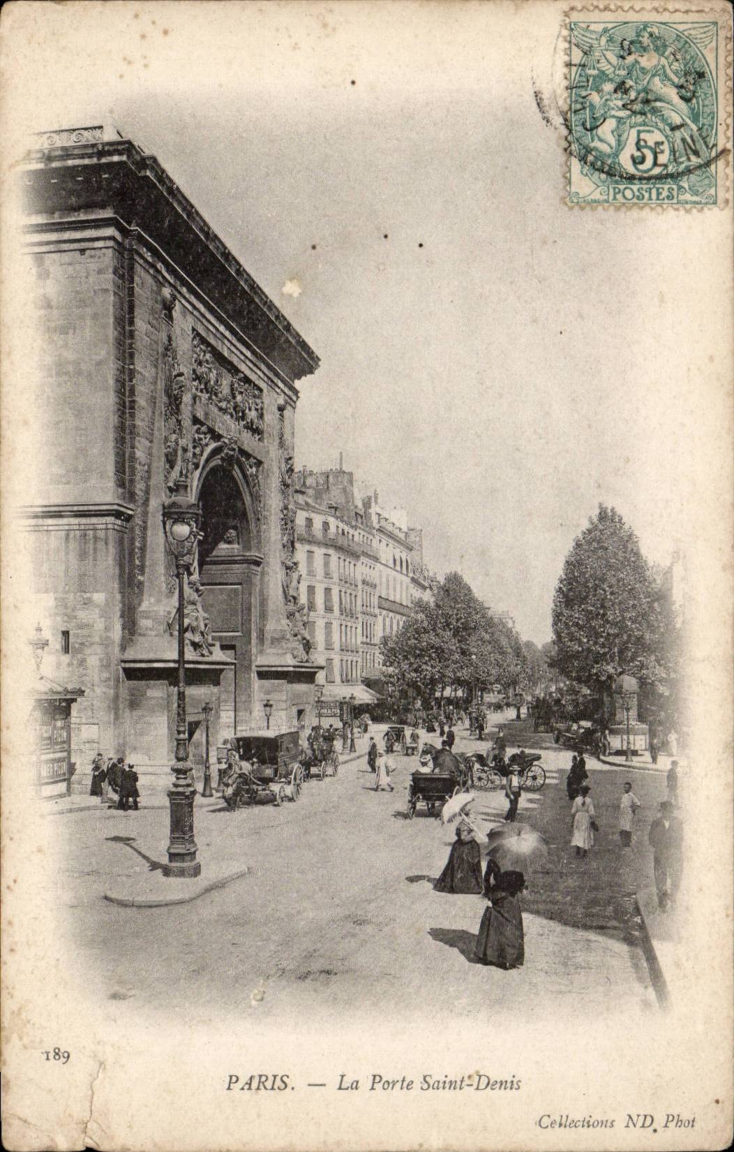 PARIS — La Porte Saint-Denis — Collections ND. Phot