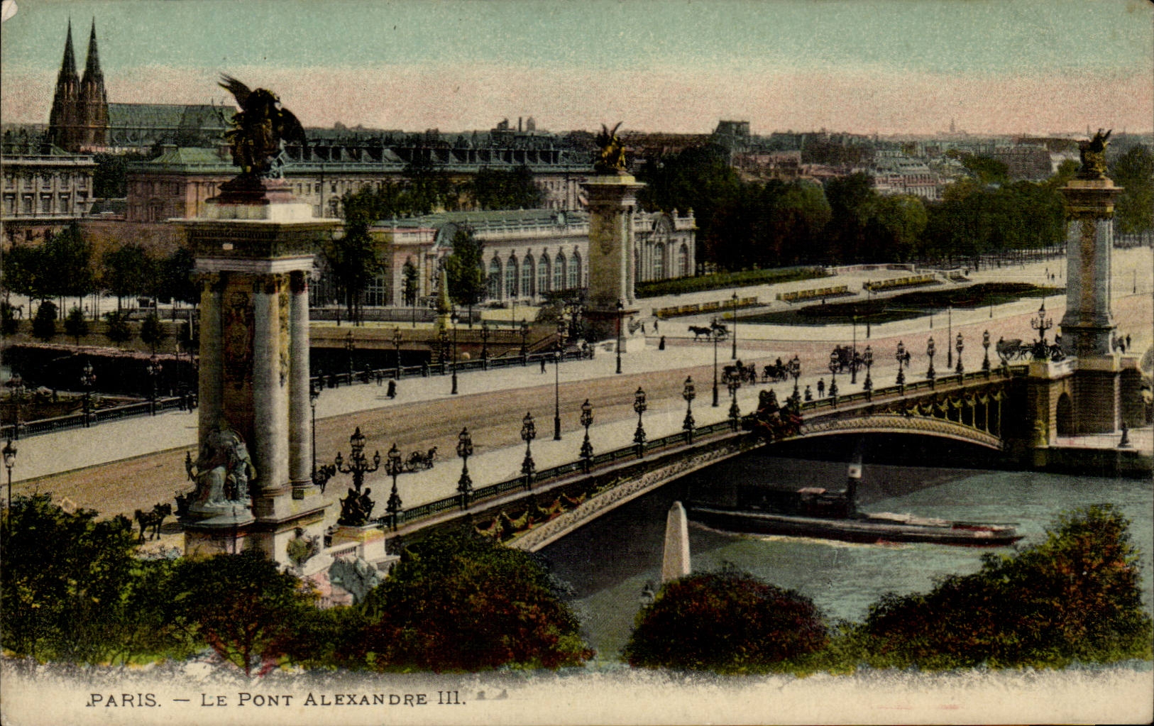 Paris CPA Le pont Alexandre III