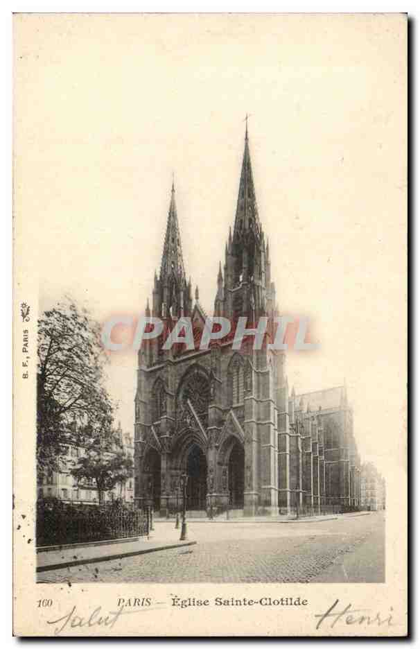Paris CPA Eglise Sainte Clotilde