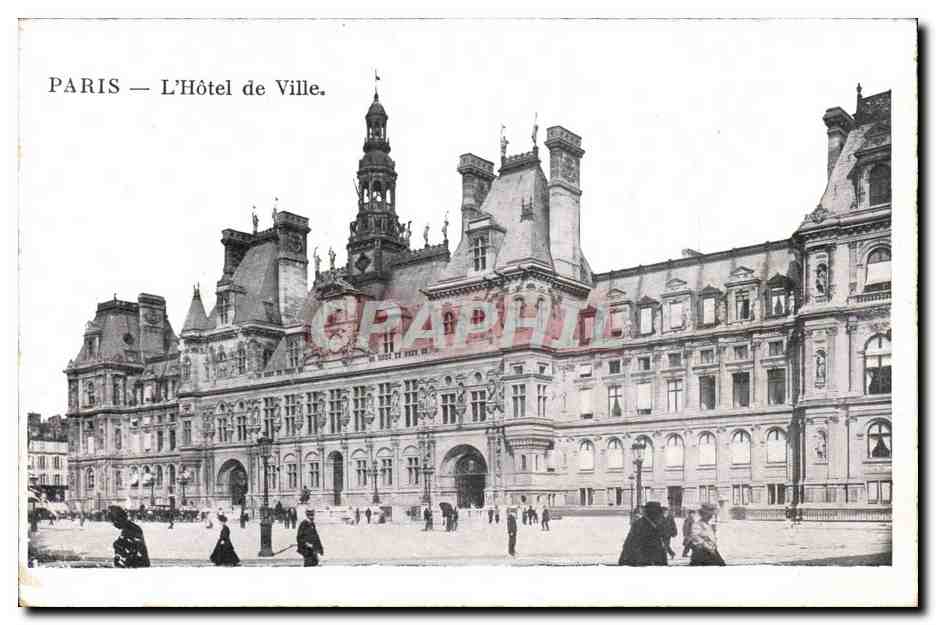 Paris CPA L'hotel de ville