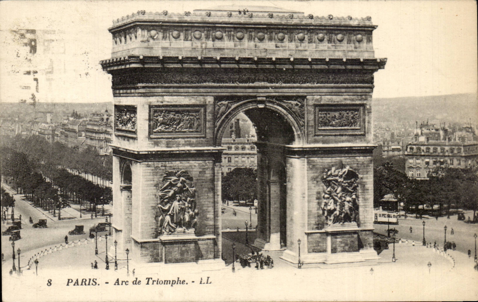 Paris CPA Arc de Triomphe