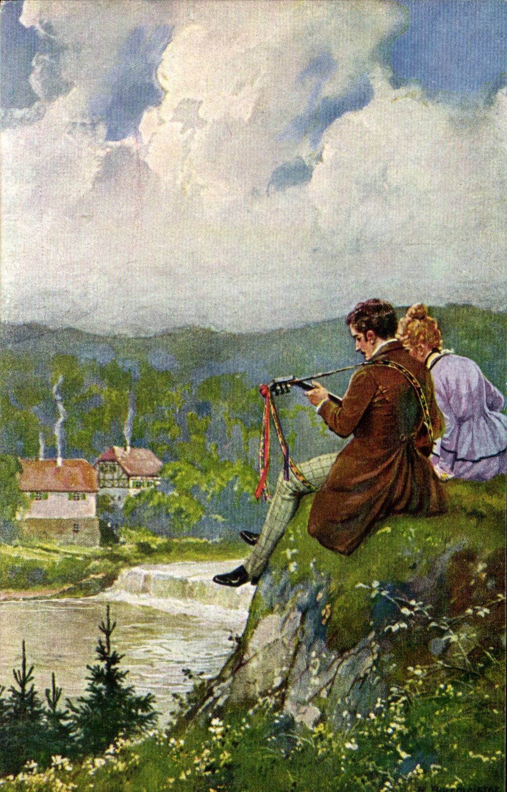 CPA Fantaisie Borrmeister An der Weser