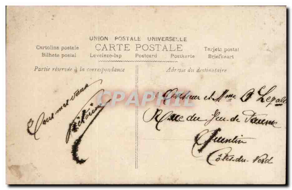 Jeune femme en robe fleurie — A. B. DUNN & ANNEC — n°656 — Achterkant