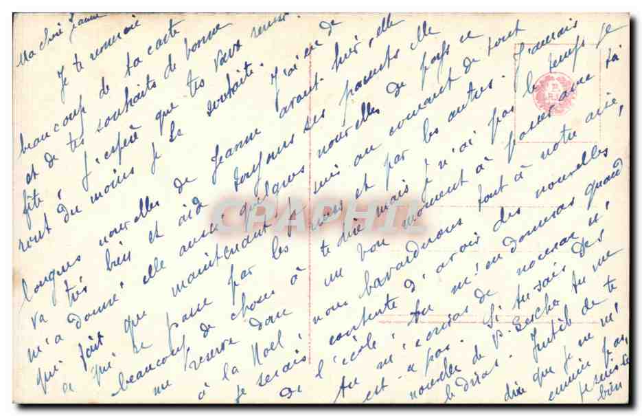 CPA Fantaisie Femme Enfant  — Rückseite