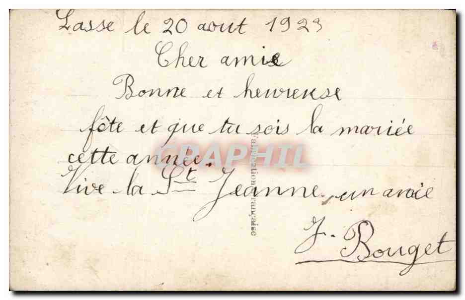 Jeune homme en costume — Bonne Fête — Éditeur Charicot n°823 — Reverso