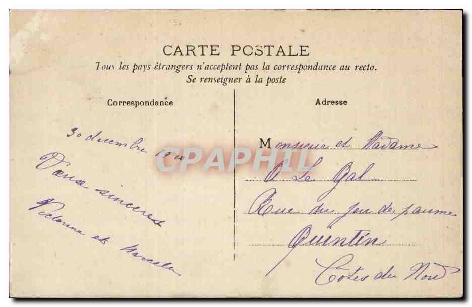 CPA Fantaisie Enfant — Verso