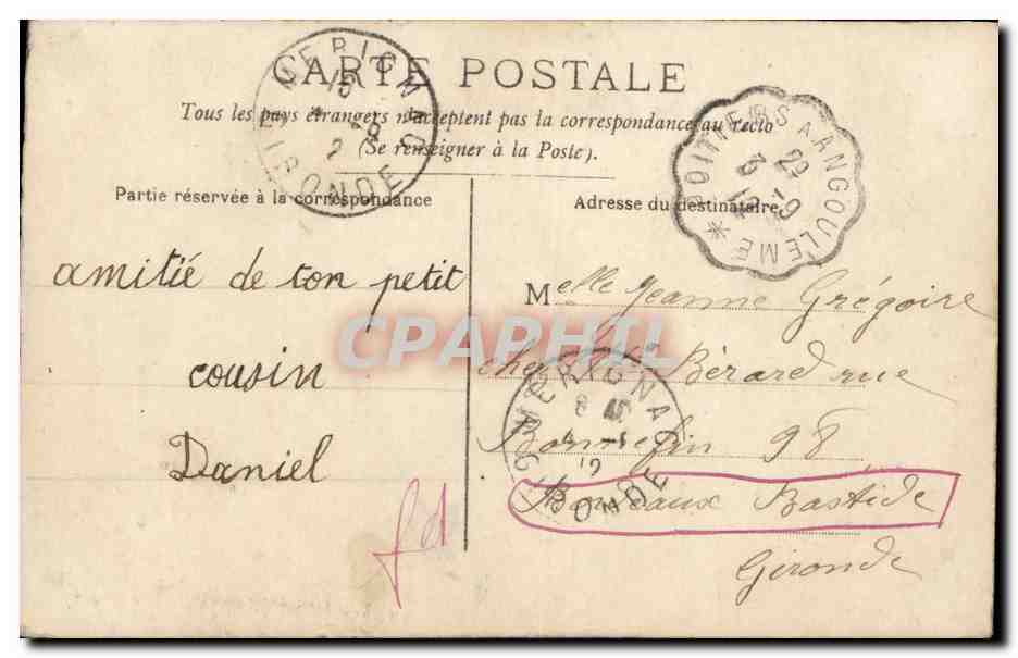 CPA Fantaisie Enfant  — Rückseite