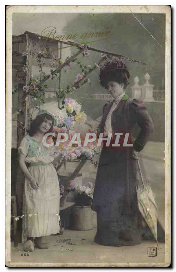 CPA Fantaisie Femme et enfant