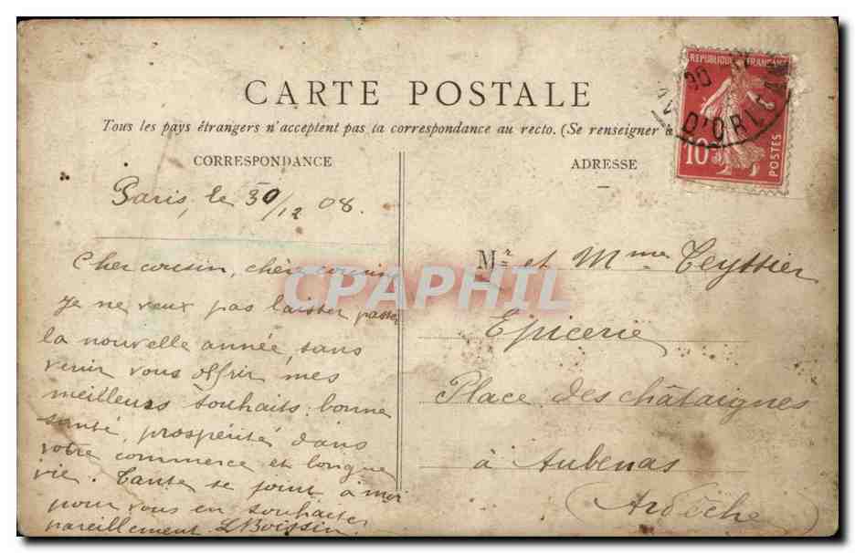 CPA Fantaisie Femme et enfant — Verso