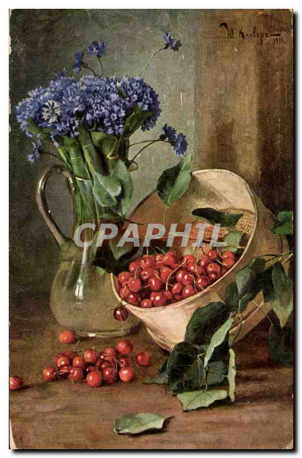 CPA Fantaisie Nature morte Klever Fils (carte Russe Russia Russie)