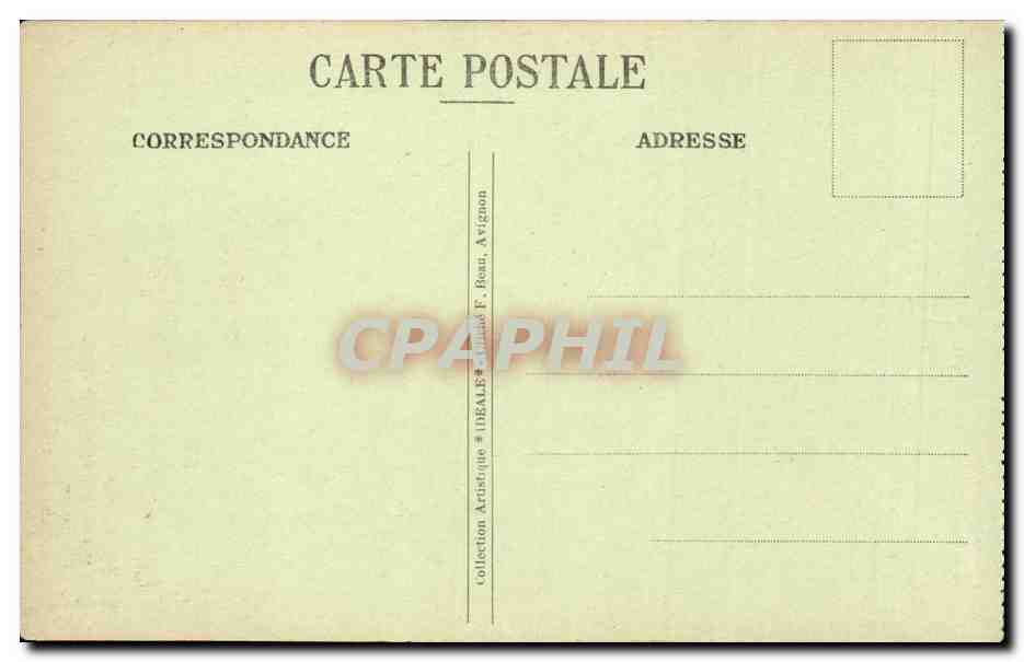 Avignon CPA Vue generale — Verso