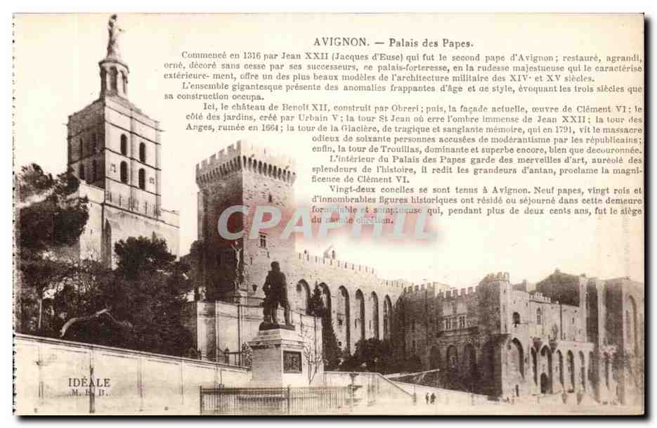 Avignon CPA Palais des Papes