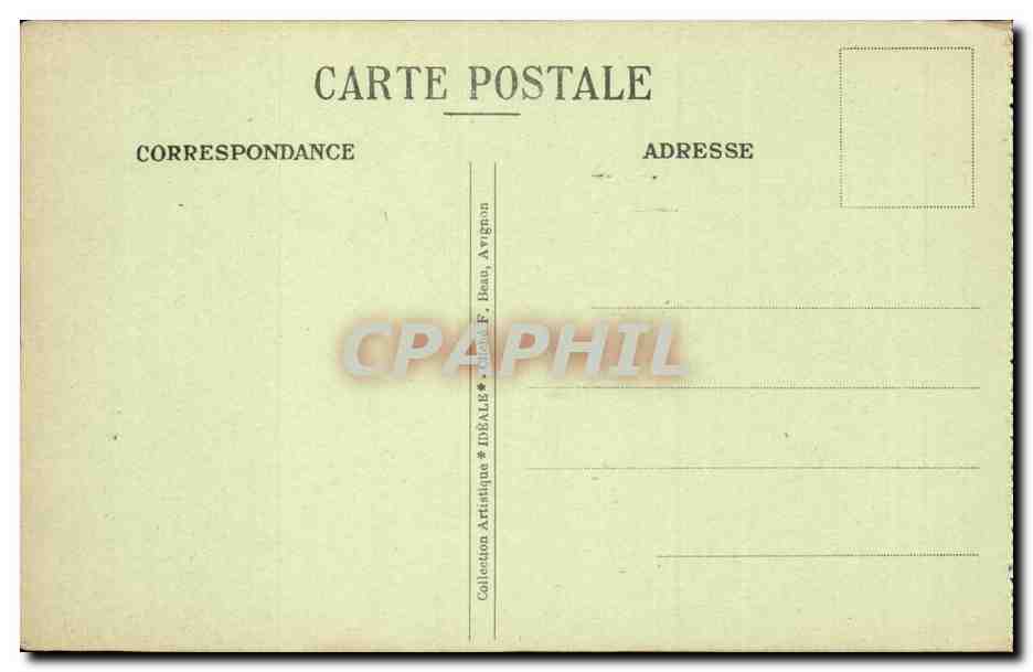 Avignon CPA Allees de Verdun La tour ronde des remparts (14eme) — Verso