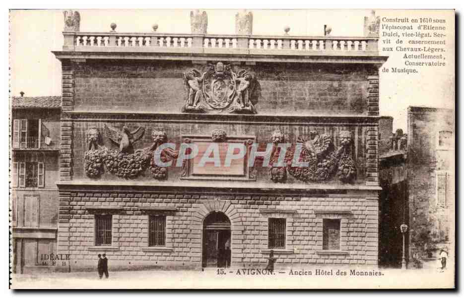 Avignon CPA Ancien hotel des monnaies (coin)