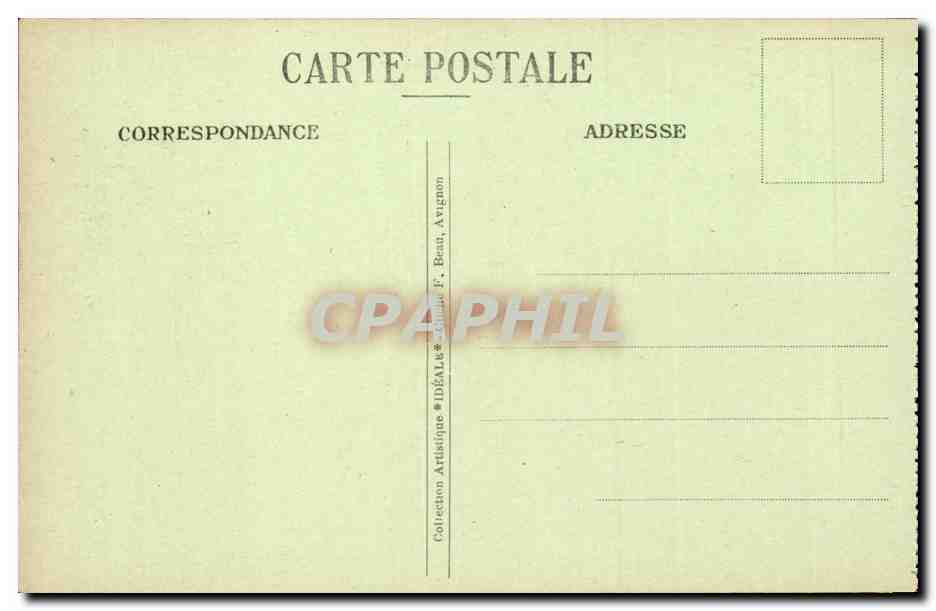Avignon CPA Eglise Saint Agricol — Verso