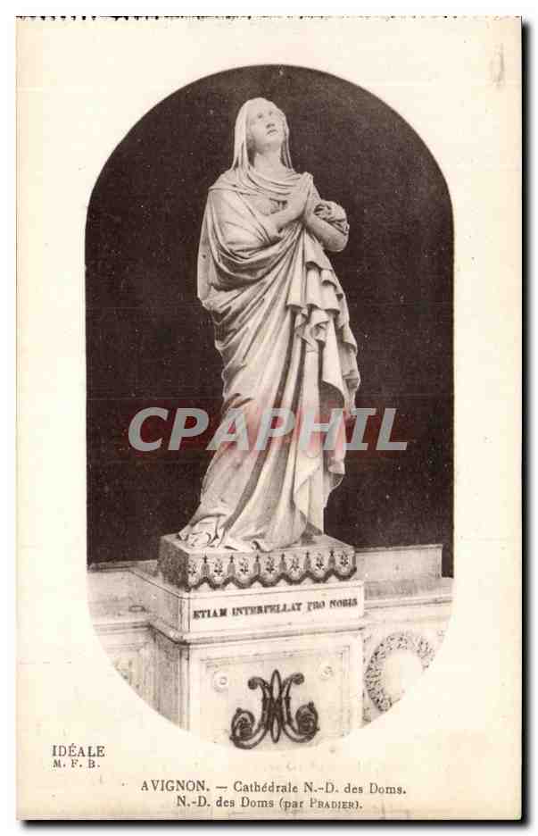 Avignon CPA Palais des papes CAthedrale ND des Doms (par Pradier)