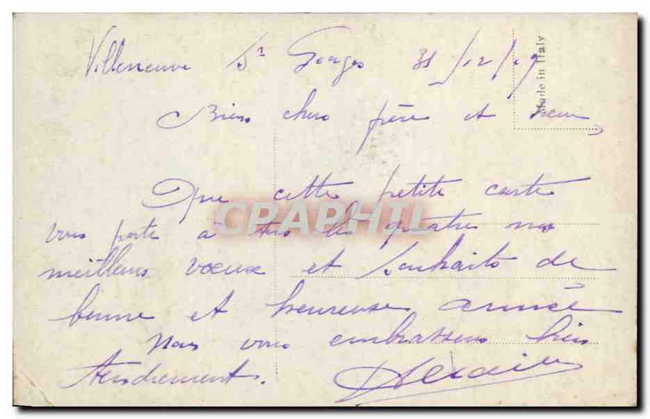 Portrait d'une femme — éditeur inconnu, n° de série 0324 — Verso