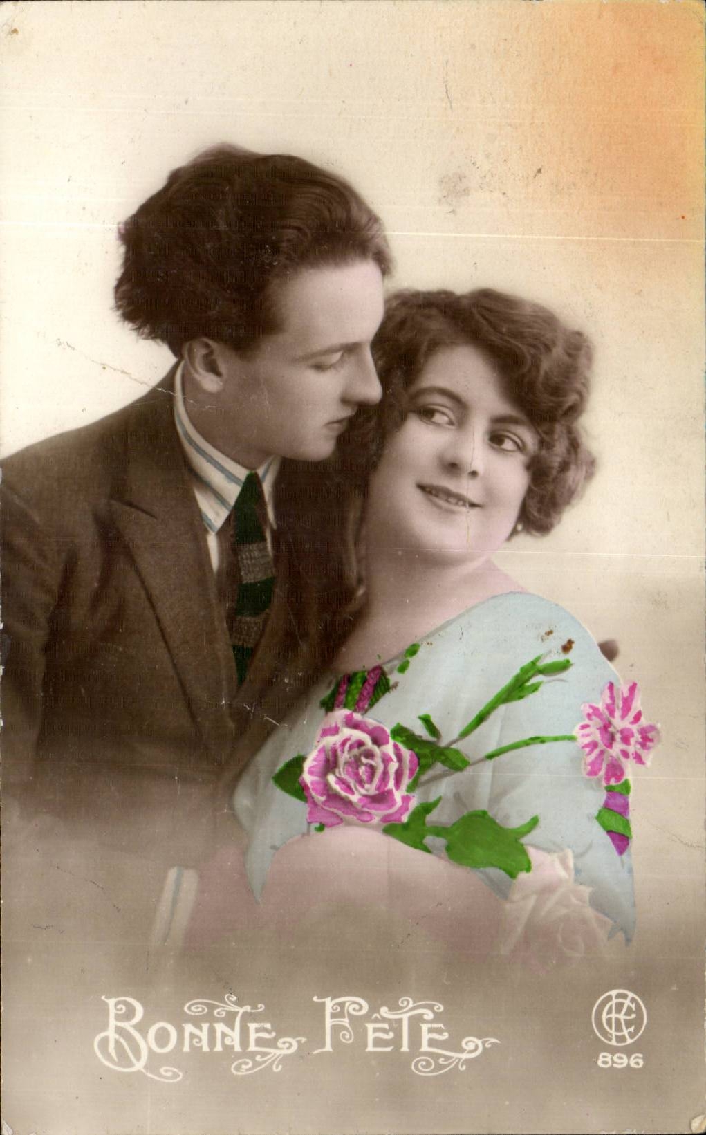 Couple — Bonne Fête — Bonne Fête 896, éditeur RC