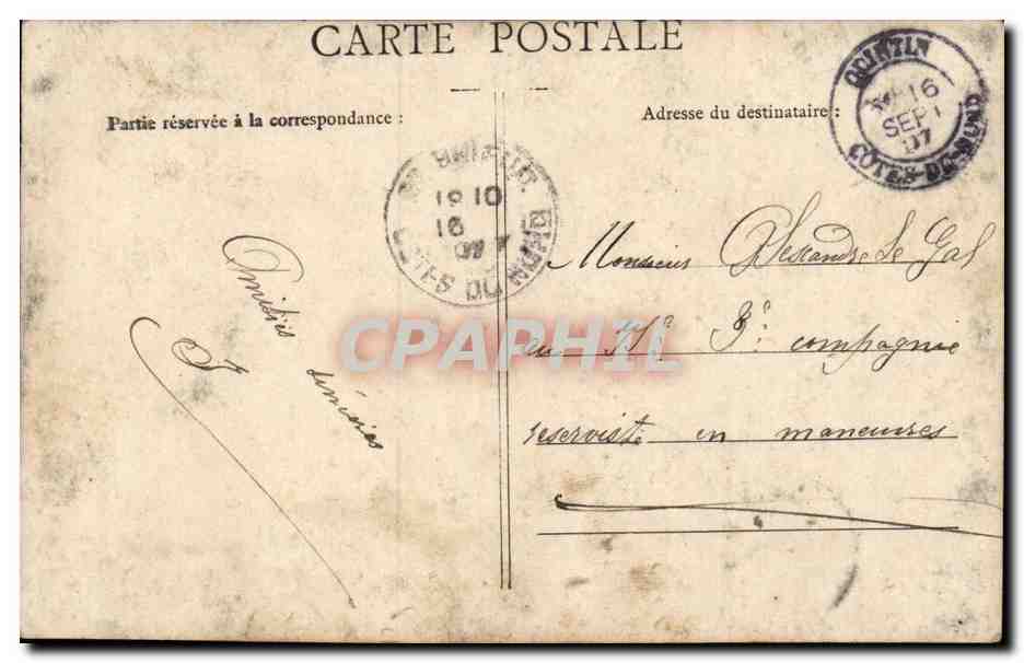 CPA Fantaisie petite Fille Enfant — Verso