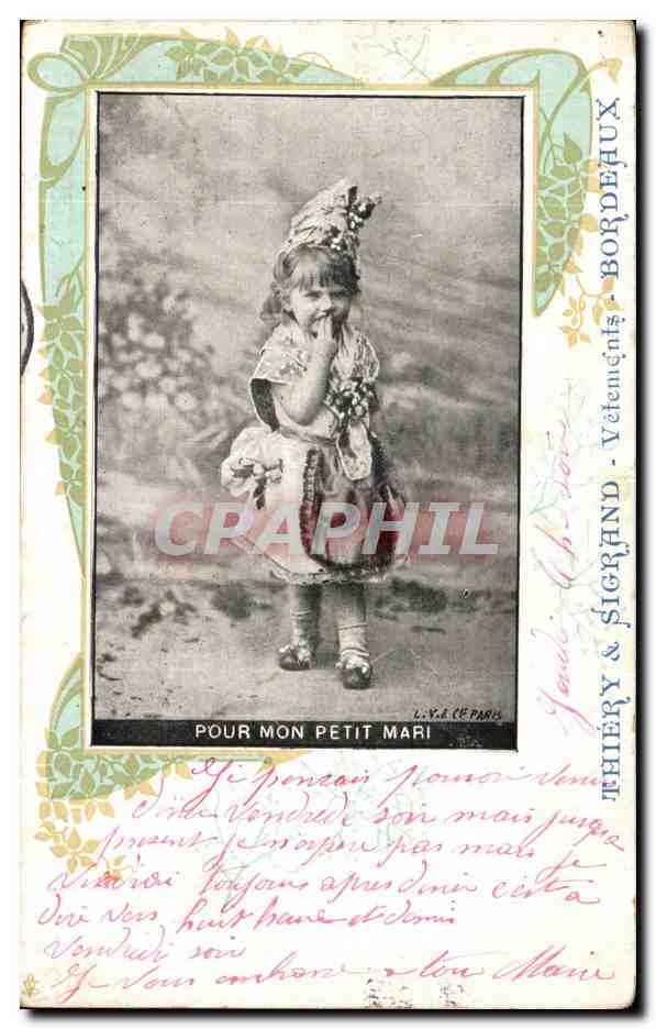 CPA Fantaisie Enfant Pour mon petit mari