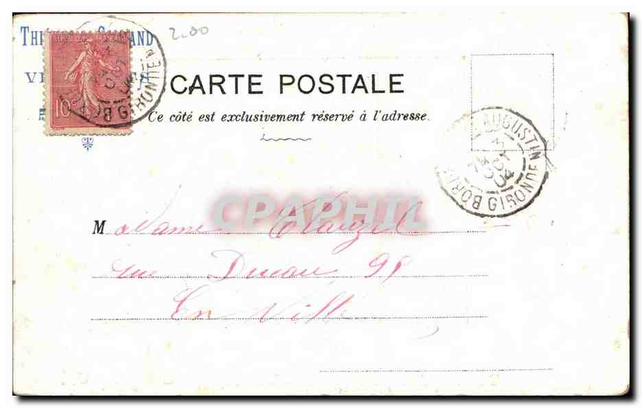 CPA Fantaisie Enfant Pour mon petit mari — Rückseite