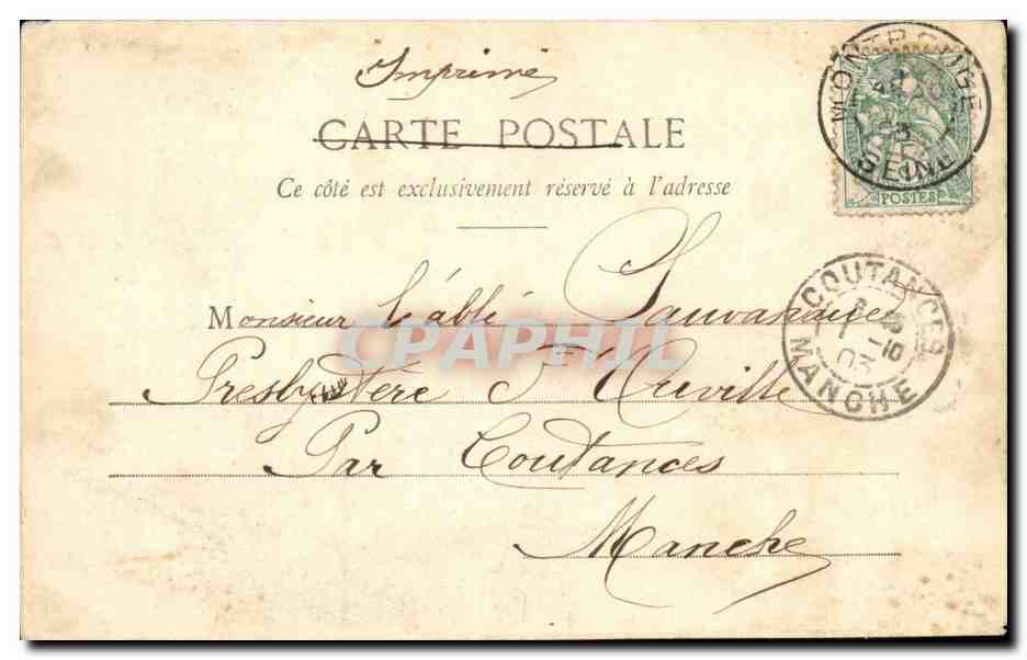 CPA Fantaisie Femme La foi — Reverso