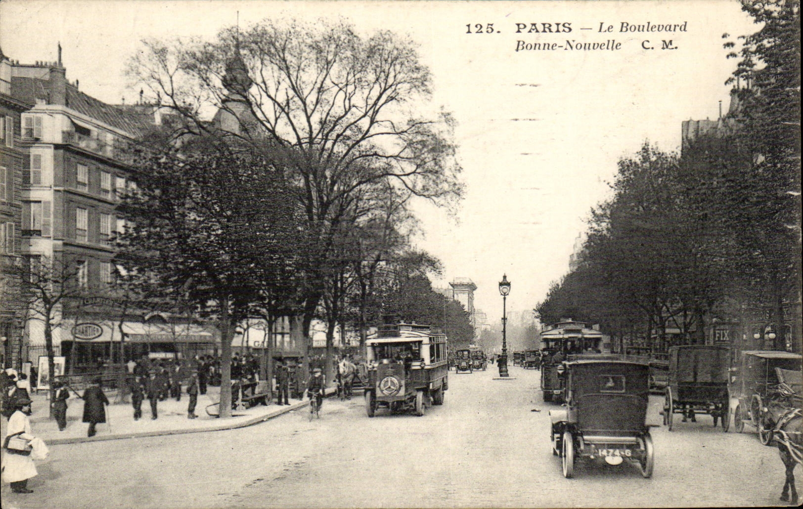 Paris CPA Le boulevard Bonne Nouvelle