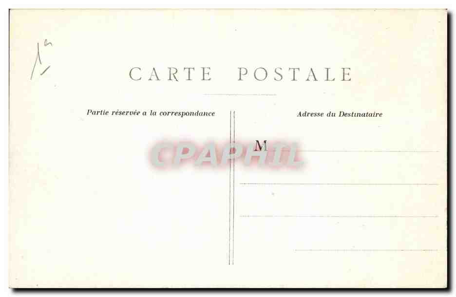 Paris CPA Pavillon de Flore (les Tuileries) — Verso
