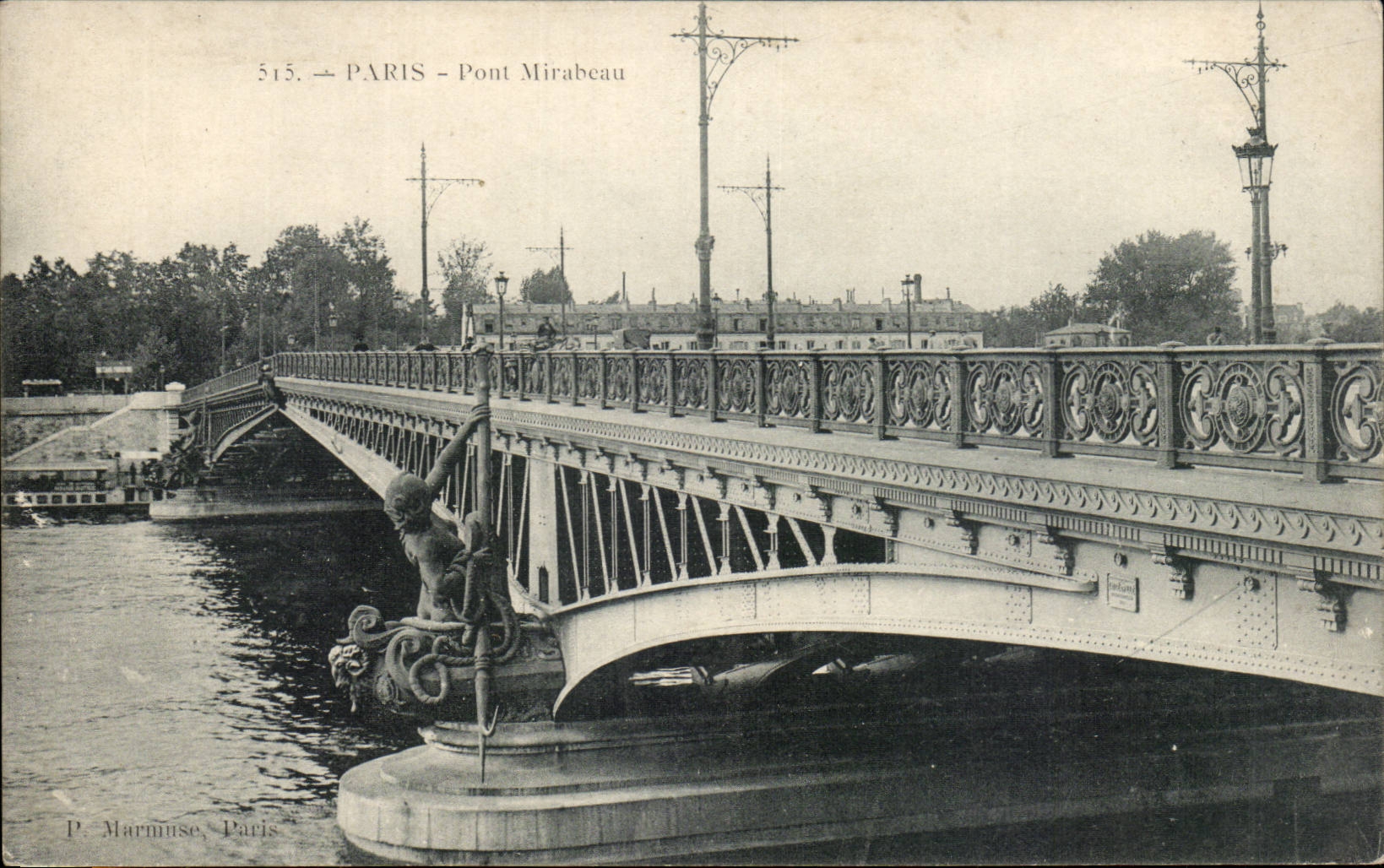 Paris CPA Le pont Mirabeau