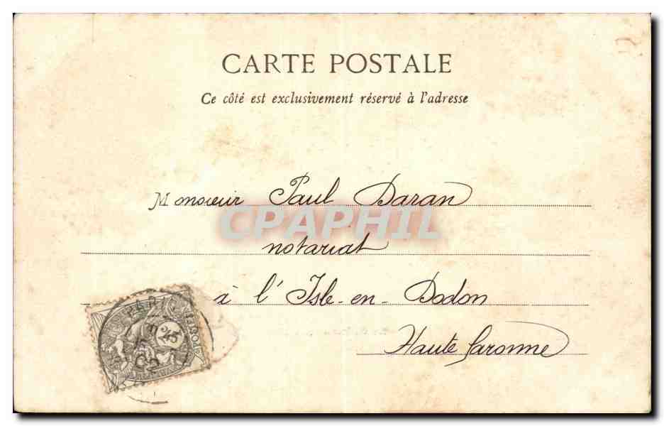 Paris CPA La Seine et les Tuileries — Rückseite